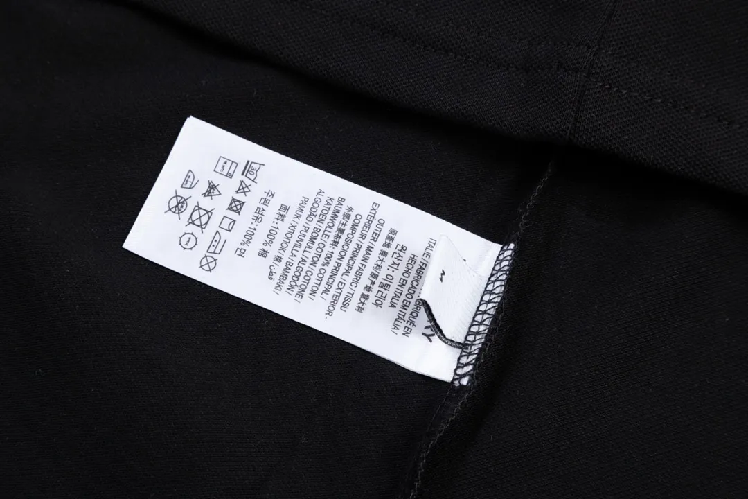 BURBERRY Classic Lo GO ， Retro Same Style Polo Versatile : Black Size：M-2XL